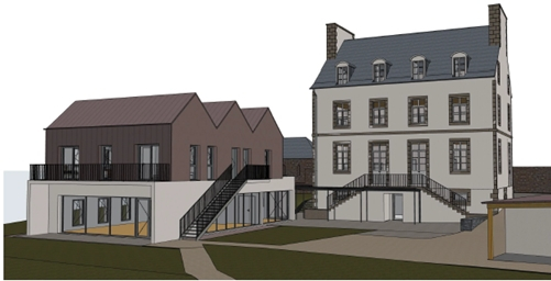 Projection de la future maison paroissiale de Paimpol